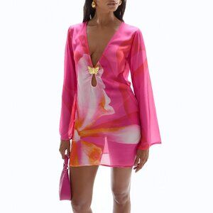 NWOT Lulu Butterfly Beach Coverup Dress, size XS